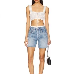 Levi's 501 Light Blue Denim Shorts , 33”